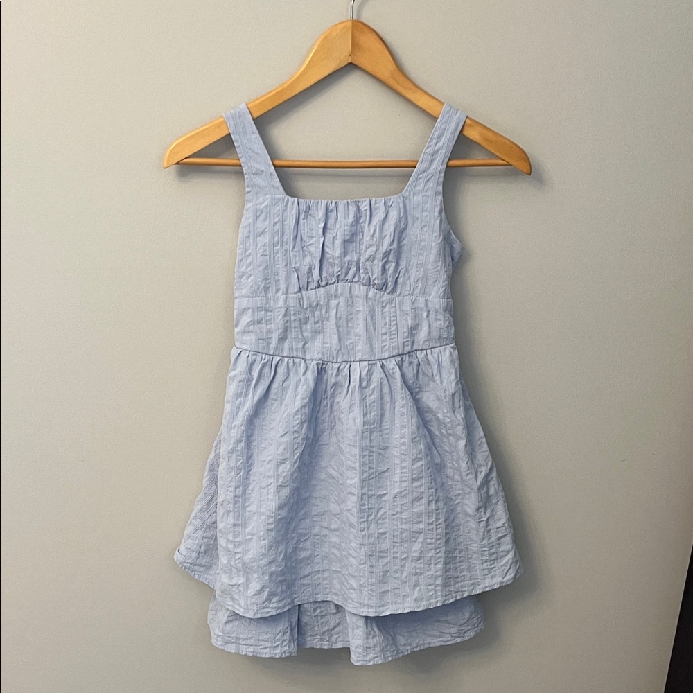 Art Class Light Blue Kids Casual Dress